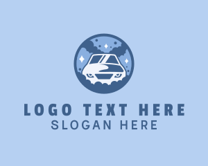 Shine - Bubble Car Wash Cleaning logo design