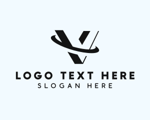 Logistics - Logistics Courier Letter V logo design