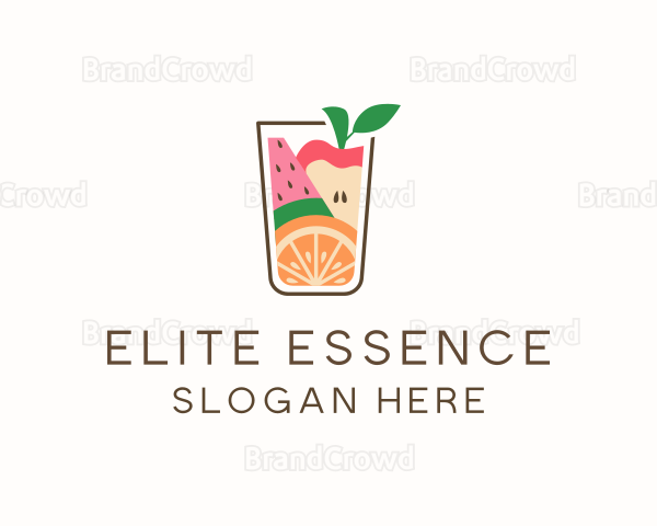 Healthy Fruit Juice Logo