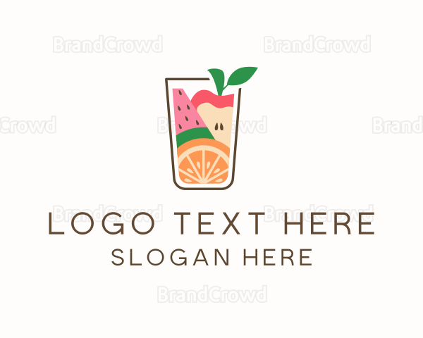 Healthy Fruit Juice Logo