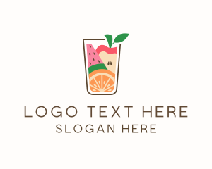 Healthy - Healthy Fruit Juice logo design
