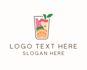 Apple - Healthy Fruit Juice logo design