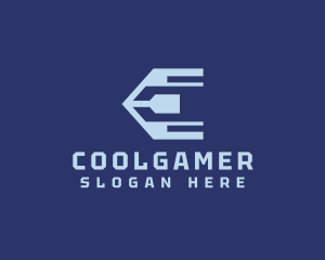 Programming - Tech Gaming Letter E logo design