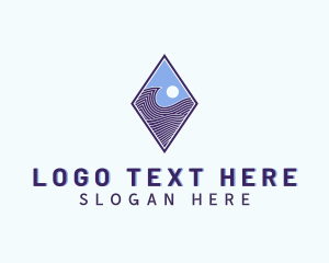 Technology - Diamond Wave Technology logo design