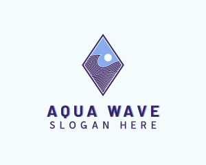 Diamond Wave Technology logo design