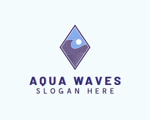Diamond Wave Technology logo design