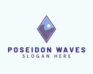 Diamond Wave Technology logo design