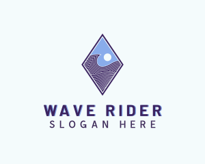 Diamond Wave Technology logo design