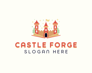 Learning Castle Book logo design