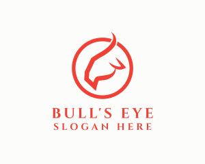 Red Western Bull logo design