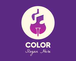 Coordinator - Purple Gradient Violin logo design