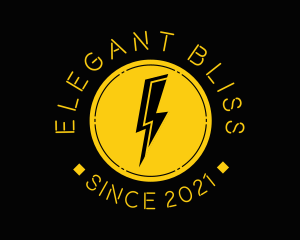 Fast Food - Gold Lightning Energy logo design