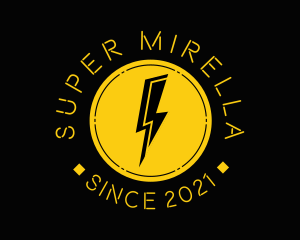 Electric - Gold Lightning Energy logo design