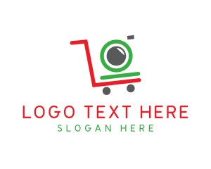 Shopping - Cart Camera Shopping logo design