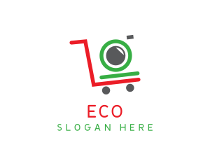 Photo Booth - Cart Camera Shopping logo design