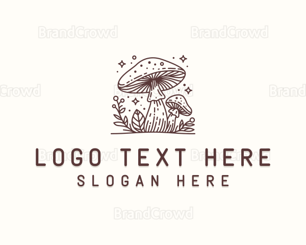 Fungus Herbal Mushroom Logo