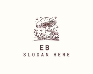 Fungus Herbal Mushroom Logo