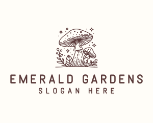 Fungus Herbal Mushroom logo design