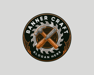 Hammer Chisel Handyman logo design