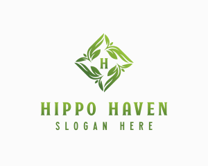 Eco Herbal Garden logo design