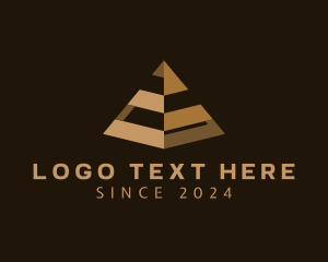 Egypt - Pyramid Builder Contractor logo design