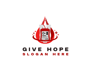 Donation - Medical Blood Hospital logo design