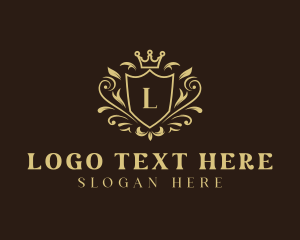 Liquor - Royal Crown Shield logo design