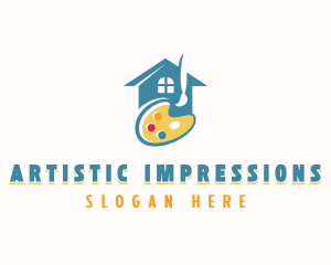 Kindergarten Artist Painter logo design