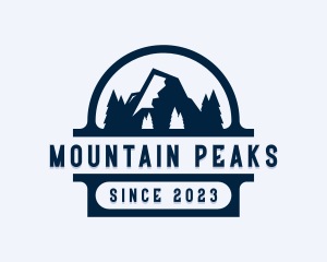 Mountain Climbing Adventure Logo