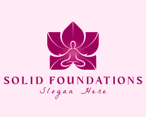 Pink Wellness Flower Logo