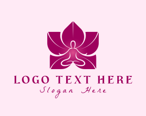 Pink Wellness Flower Logo