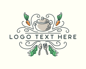 Kitchen - Cooking Pot Caserole logo design