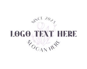 Yoga - Flower Bouquet Wordmark logo design