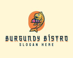 Seafood Sushi Restaurant logo design