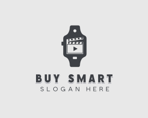 Clapperboard Movie Watch logo design