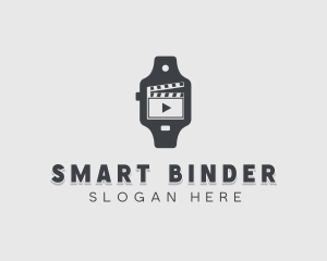 Clapperboard Movie Watch logo design