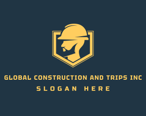 Construction Worker Gear logo design