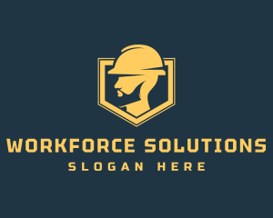 Labor - Construction Worker Gear logo design