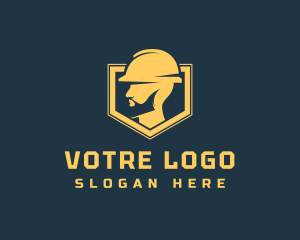Construction Worker Gear logo design
