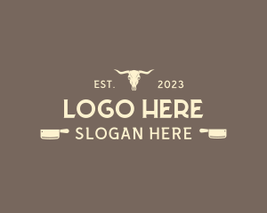 Cow - West Bull Ranch logo design