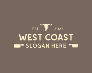 West - West Bull Ranch logo design