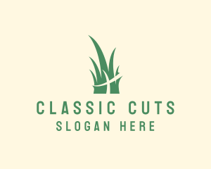 Grass Cutting Landscaper logo design