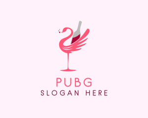 Liquor - Flamingo Wine Beverage logo design