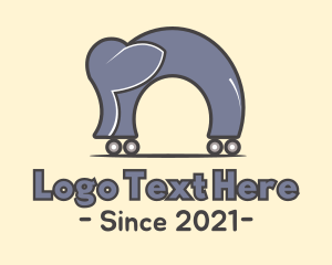 Kindergarten - Elephant Skate Park logo design