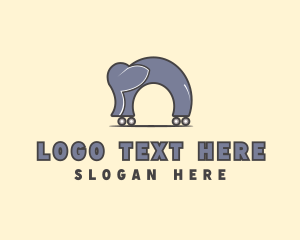 Zoo - Elephant Skate Park logo design