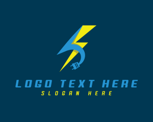 Technician - Power Lightning Electricity logo design