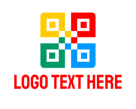 Drone - Colorful Squares logo design