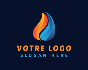 Industry - Droplet Fire & Ice Energy logo design