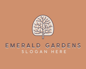 Tree Garden Park logo design