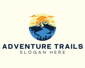 Mountain Lake Adventure logo design